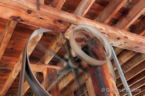 Grist Mill Belt Drive_06609-11.jpg - Photographed at the Lang Pioneer Village near Keene, Ontario, Canada.